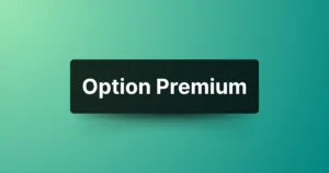 Simple graphic showing the text "Option Premium".
