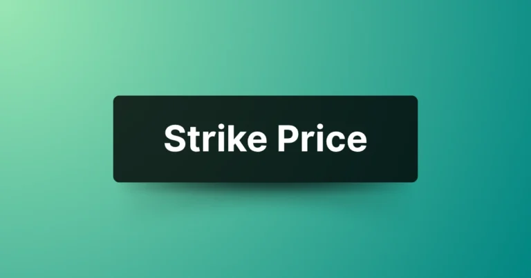 Image showing the text 'Strike Price.'